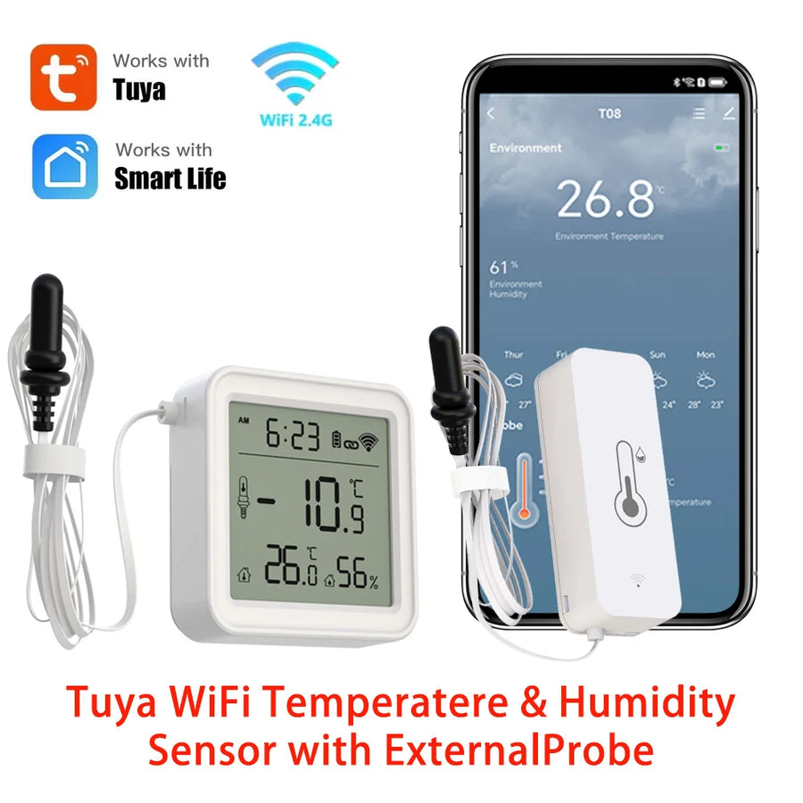 Tuya WiFi temperature and humidity sensor