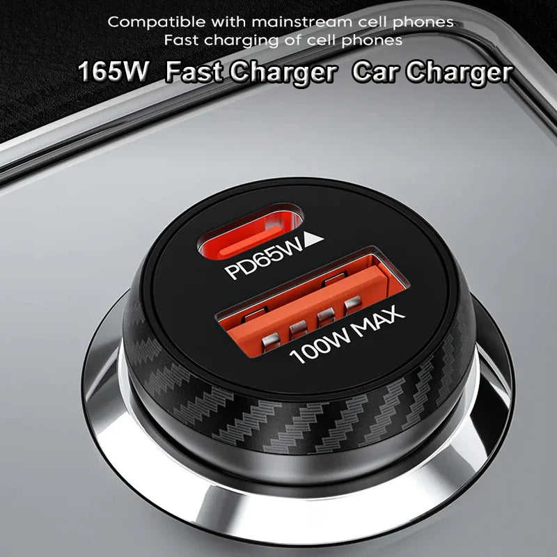 65W Dual-Port Car Fast Charger