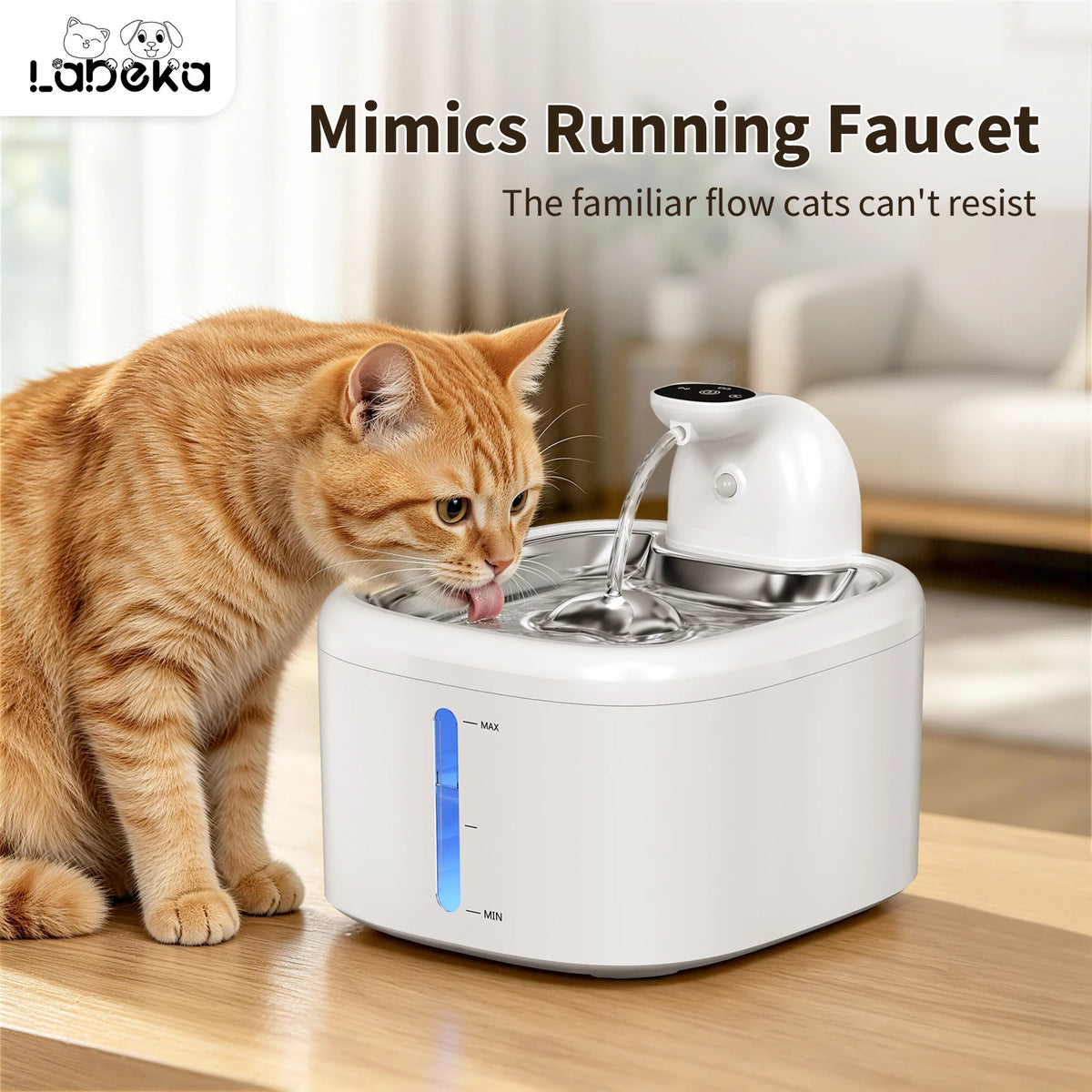 3.5L Wireless Pet Water Fountain