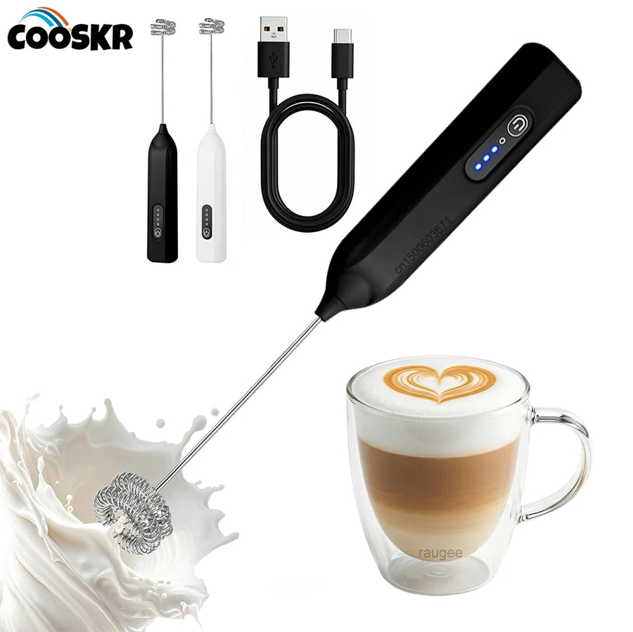 USB rechargeable milk frother