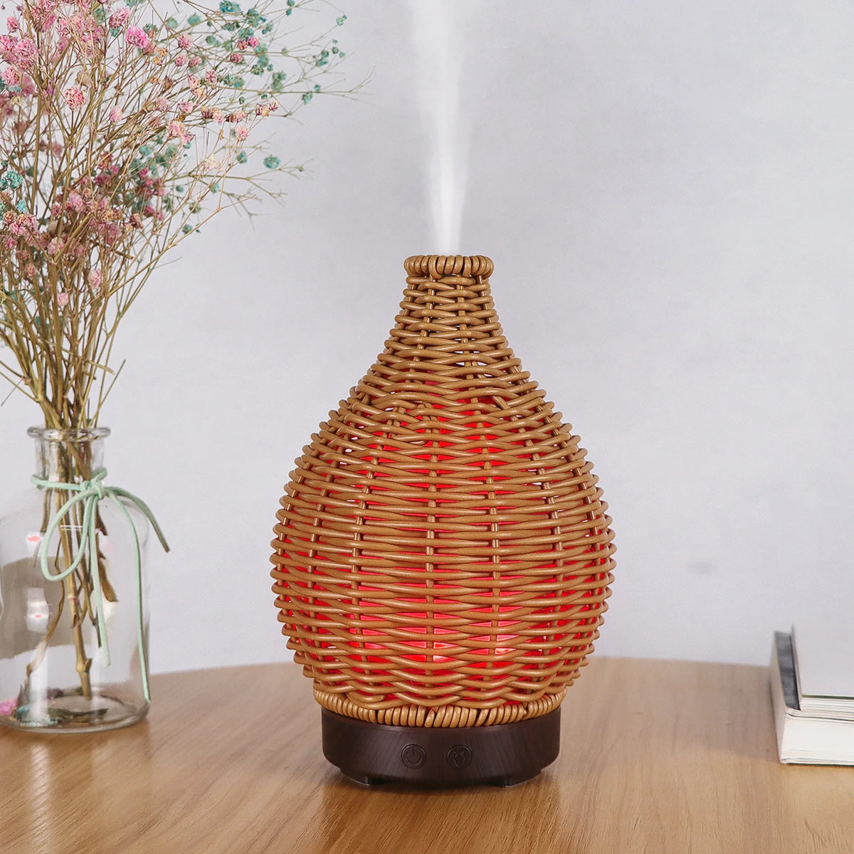 Rattan-Style Ultrasonic Aroma Diffuser