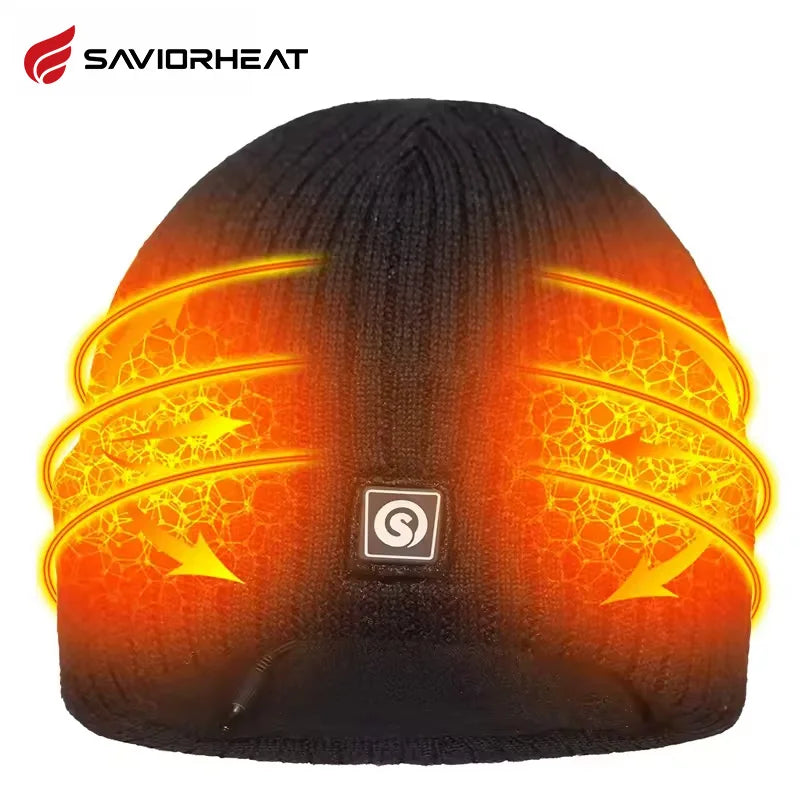 Rechargeable heated beanie