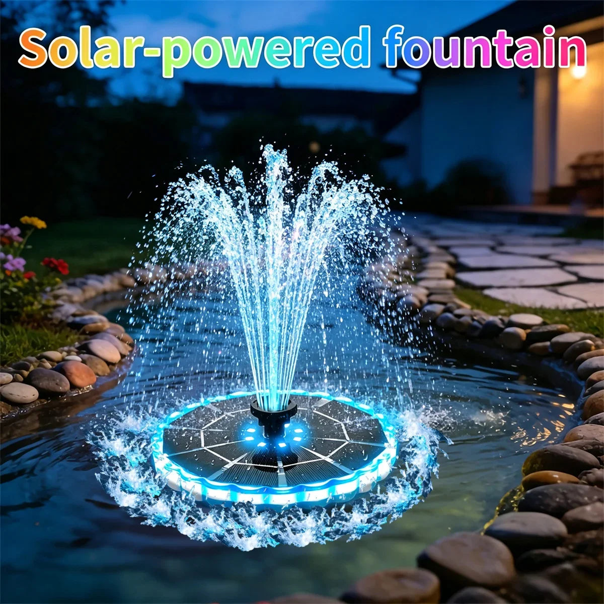 Solar Fountain Pump with 7-Color Light product view