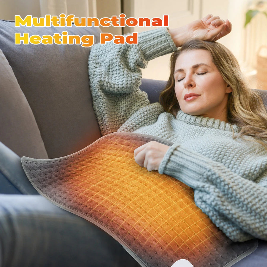 Electric heating pad for neck back and legs