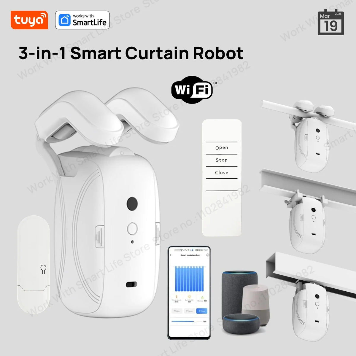 Tuya smart curtain robot