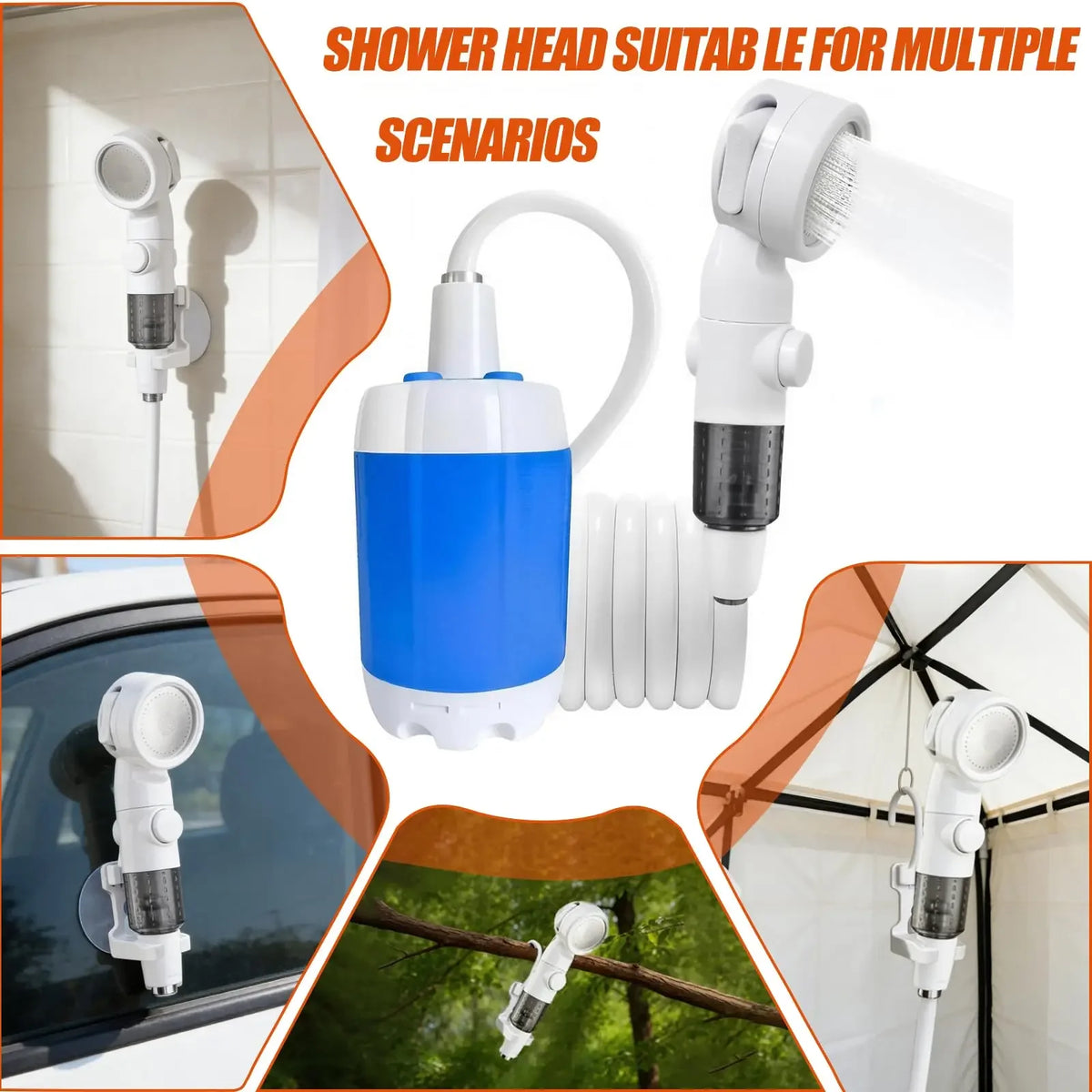 Rechargeable Portable Camping Shower