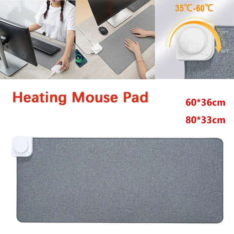 Electric heated desk mat