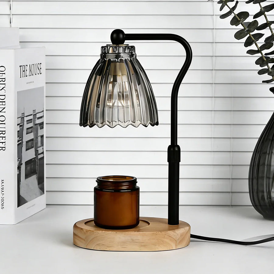 Dimmable candle warmer lamp with timer