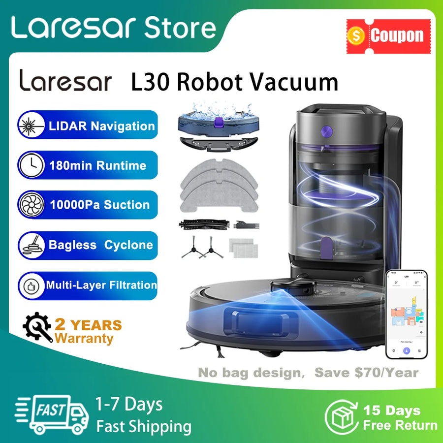 Laresar L30 robot vacuum and mop