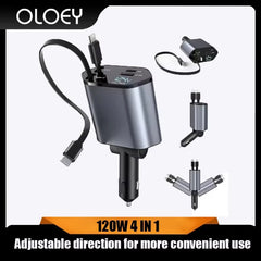 120W Retractable Car Charger product view