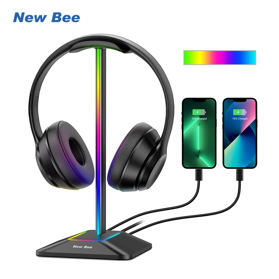 RGB gaming headphone stand