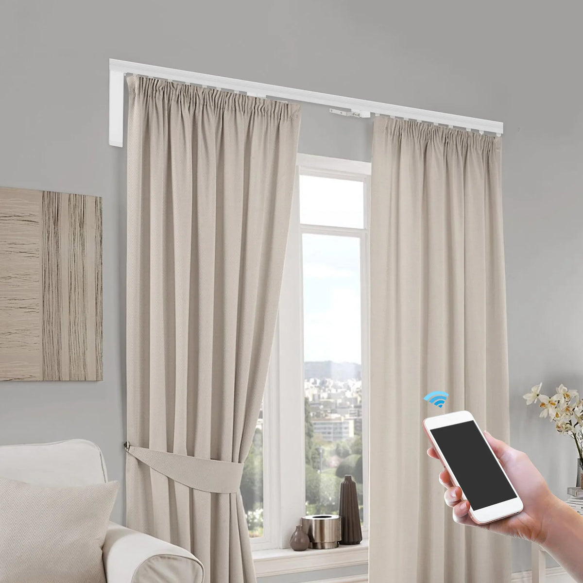 Motorized Smart Curtain Track product view