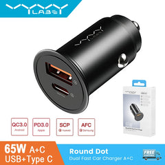 65W Dual-Port Car Fast Charger product view