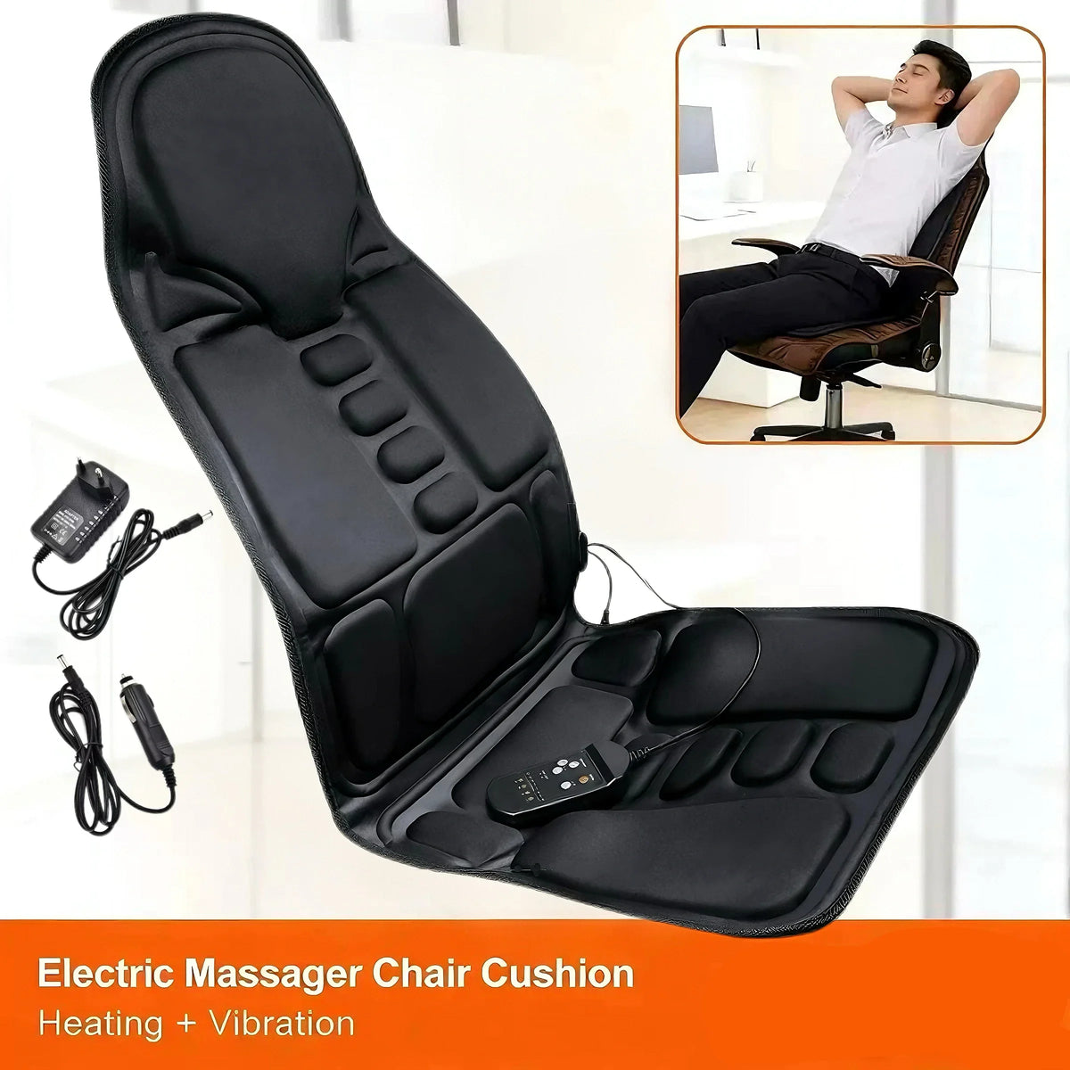Heated Full-Body Massage Seat Cushion