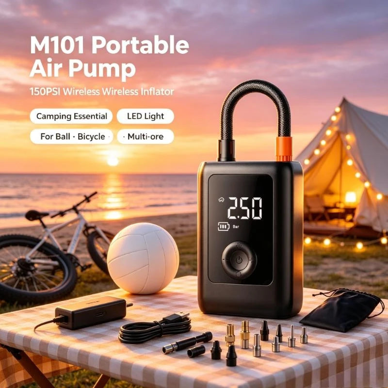 Portable 150 PSI digital tire inflator