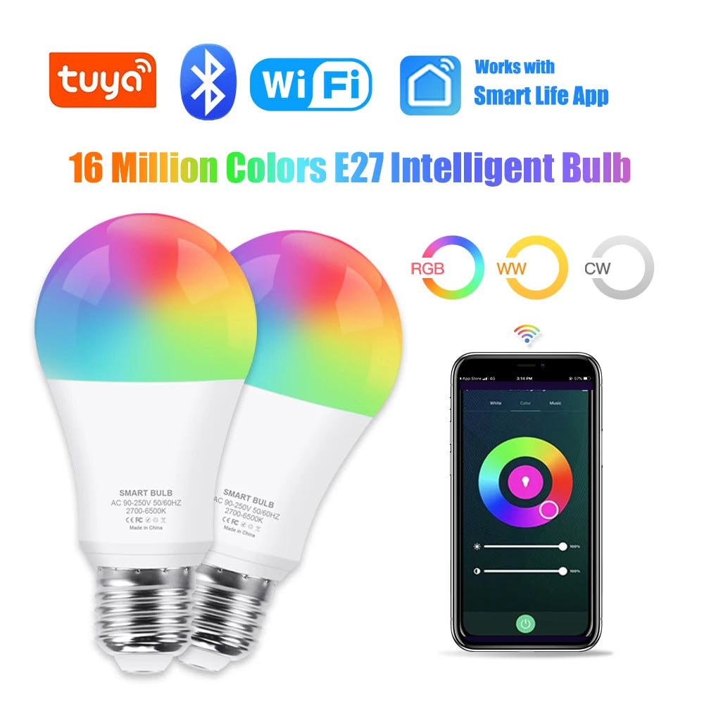 Smart RGB E27 WiFi bulb